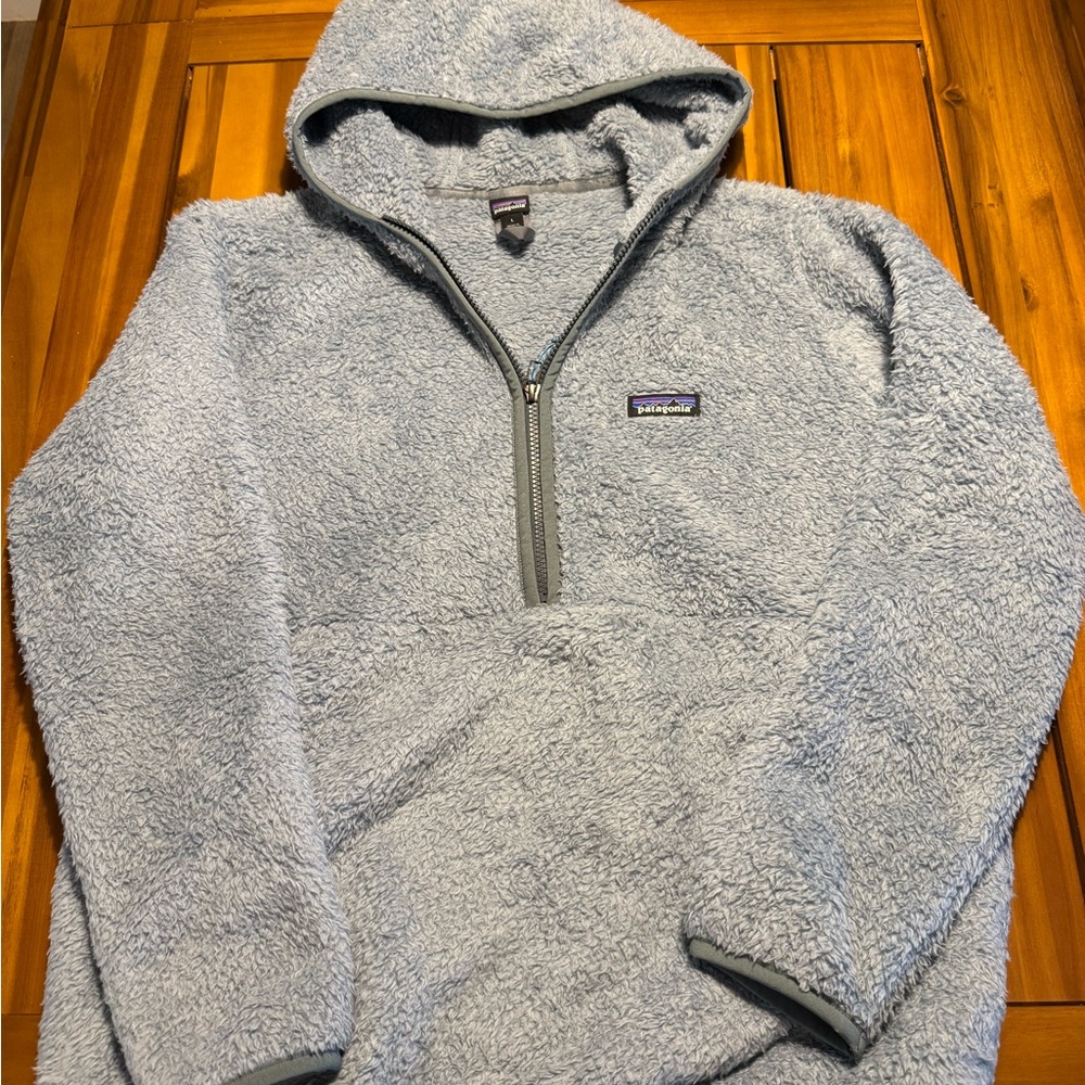 Patagonia Women's Baby Blue Fleece Hoodie